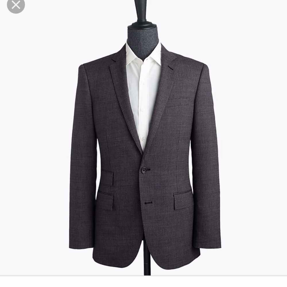J.CREW LUDLOW SUIT JACKET IN ITALIAN TICK-WEAVE